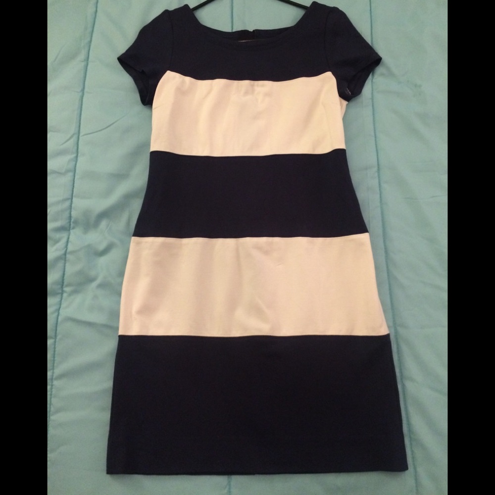 BananaRep Navy/cream dress